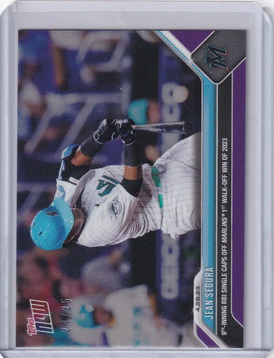 2023 TOPPS NOW PARALLEL #196 JEAN SEGURA MIAMI MARLINS 24/25 - Baseball Card Single