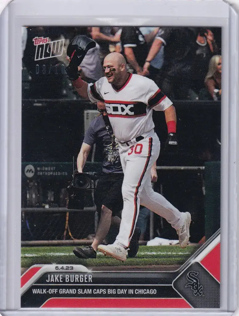 2023 TOPPS NOW PARALLEL #385 JAKE BURGER CHICAGO WHITE SOX 8/10