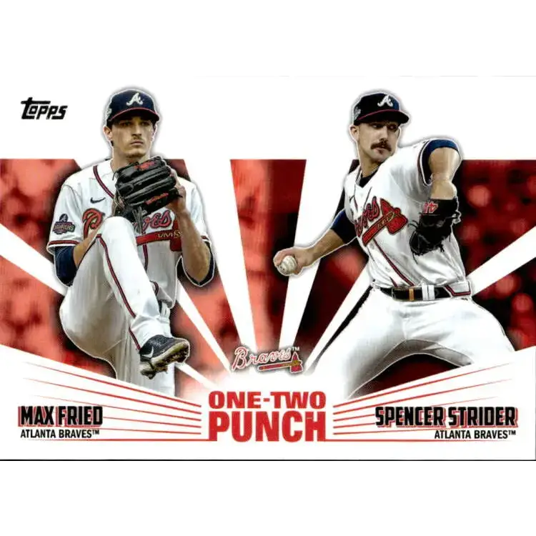 2023 Topps One-Two Punch #12P-1 Tom Glavine/Greg Maddux NM-MT Atlanta Braves Baseball Card - Baseball Card Single