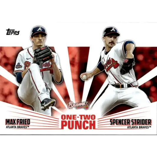 2023 Topps One-Two Punch #12P-1 Tom Glavine/Greg Maddux NM-MT Atlanta Braves Baseball Card - Baseball Card Single