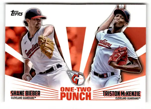 2023 Topps One-Two Punch #12P-13 Shane Bieber/Triston McKenzie NM-MT Gu ID:49452 - Baseball Card Single