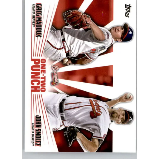 2023 Topps One-Two Punch #12P-20 John Smoltz/Greg Maddux NM-MT Atlanta Braves Baseball Card - Baseball Card Single