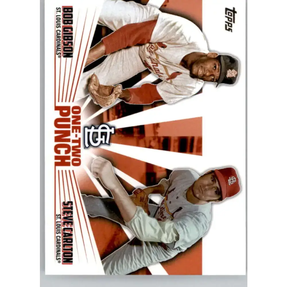 2023 Topps One-Two Punch #12P-22 Bob Gibson/Steve Carlton NM-MT St. Louis Cardinals Baseball Card - Baseball Card Single
