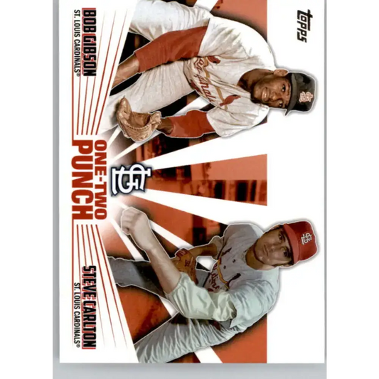 2023 Topps One-Two Punch #12P-22 Bob Gibson/Steve Carlton NM-MT St. Louis Cardinals Baseball Card - Baseball Card Single