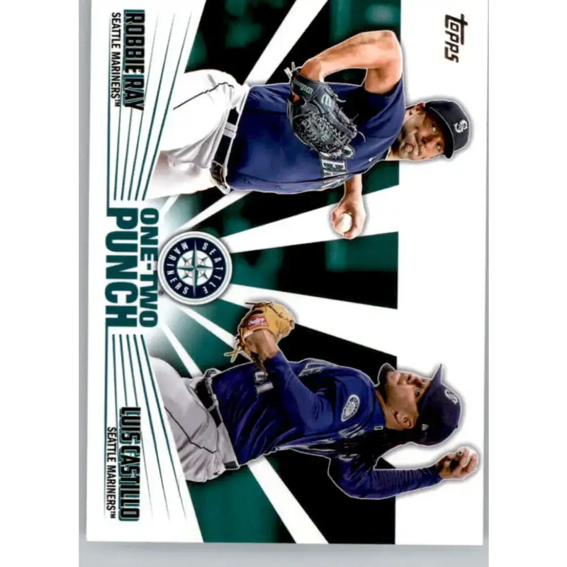 2023 Topps One-Two Punch #12P-24 Robbie Ray/Luis Castillo NM-MT Seattle Mariners Baseball Card - Baseball Card Single