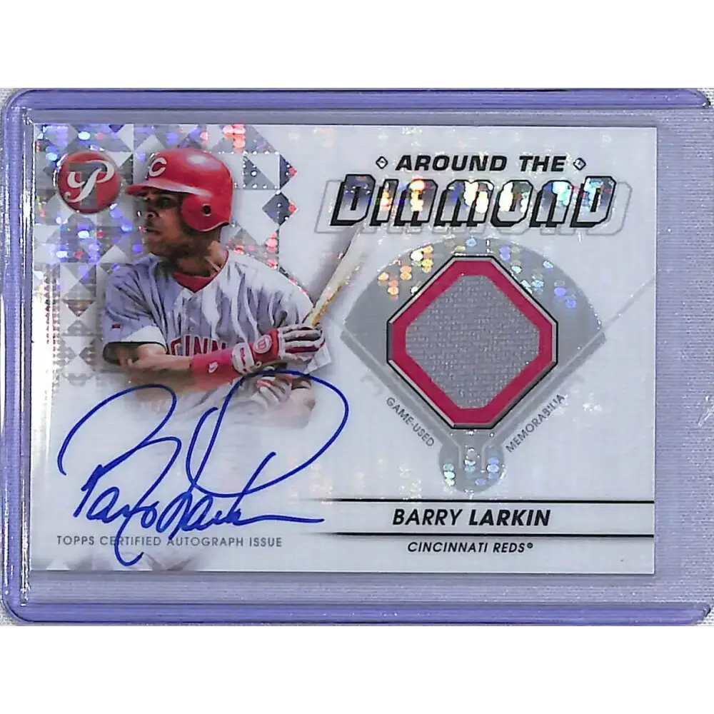 2023 Topps Pristine Around The Diamond Relic Barry Larkin EX Excellent Auto 8/99 - Baseball Card Single