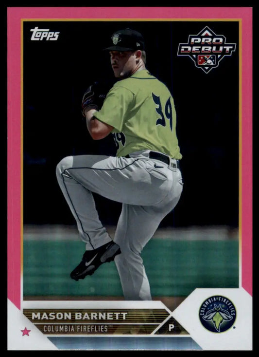 2023 Topps Pro Debut - Fuchsia Mason Barnett PD-112 /199 Columbia Fireflies NM - Baseball Card Single