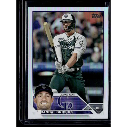 2023 Topps Rainbow Foil #110 Randal Grichuk NM-MT Colorado Rockies Baseball Card - Baseball Card Single