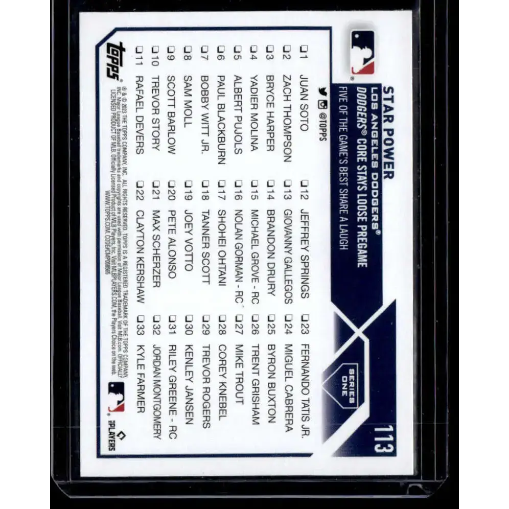 2023 Topps Rainbow Foil #113 Mookie Betts NM-MT Los Angeles Dodgers Baseball Card - Baseball Card Single