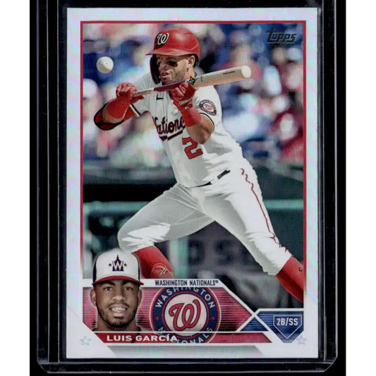 2023 Topps Rainbow Foil #193 Luis Garcia NM-MT Washington Nationals Baseball Card - Baseball Card Single