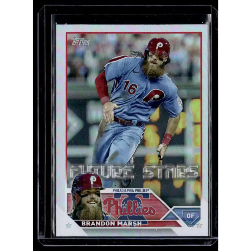 2023 Topps Rainbow Foil #237 Brandon Marsh NM-MT Philadelphia Phillies Baseball Card - Baseball Card Single