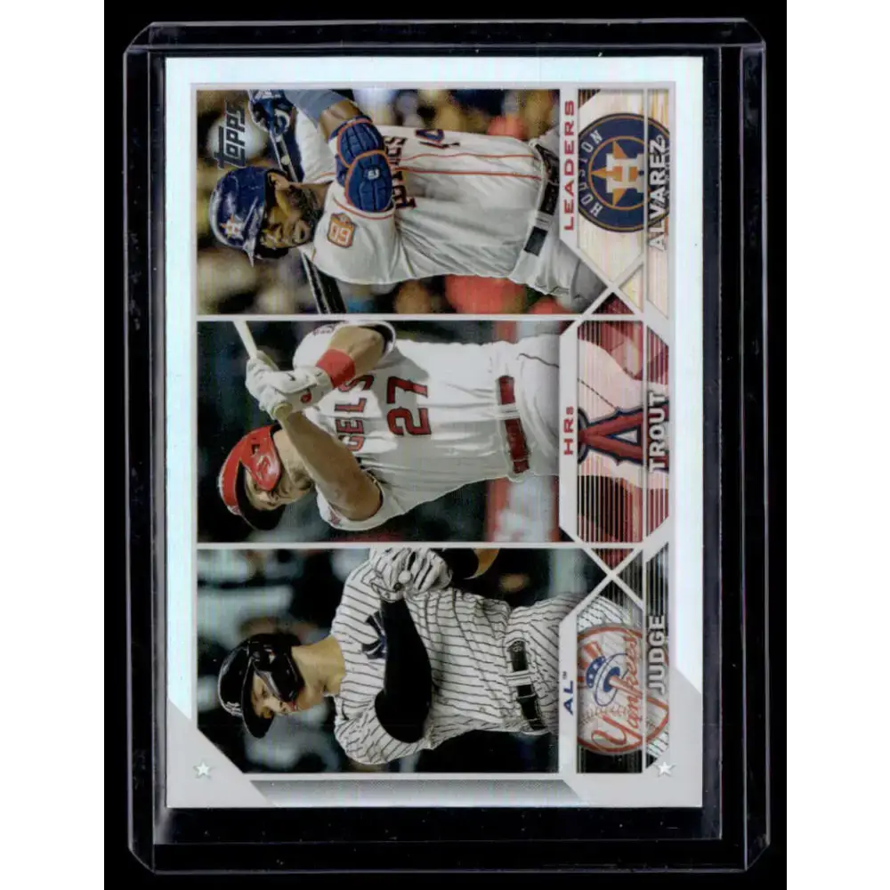 2023 Topps Rainbow Foil #246 Aaron Judge/Mike Trout/Yordan Alvarez NM-MT Baseball Card