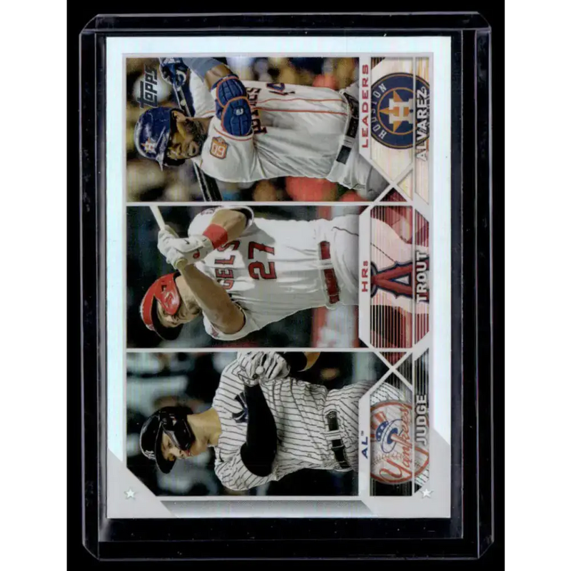 2023 Topps Rainbow Foil #246 Aaron Judge/Mike Trout/Yordan Alvarez NM-MT Baseball Card - Baseball Card Single