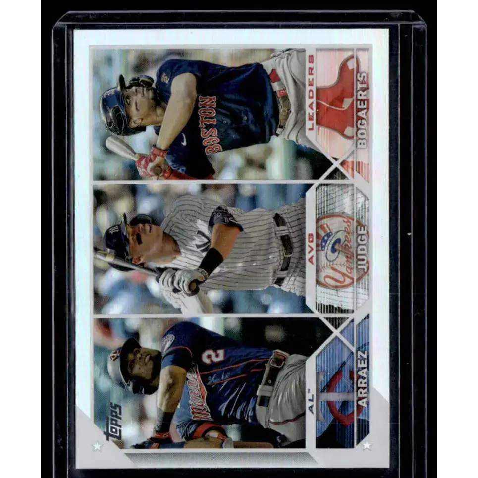 2023 Topps Rainbow Foil #289 Luis Arraez/Aaron Judge/Xander Bogaerts NM-MT Baseball Card