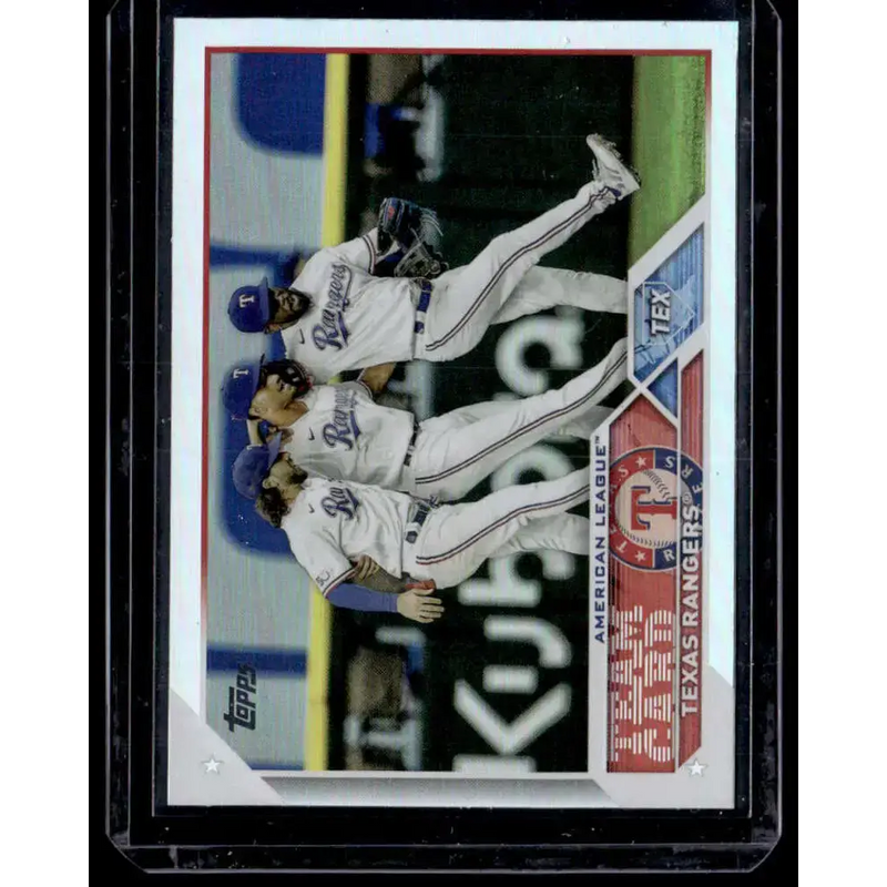 2023 Topps Rainbow Foil #292 Texas Rangers NM-MT Team Card Baseball Card - Baseball Card Single