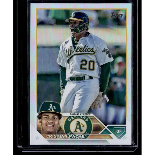 2023 Topps Rainbow Foil #296 Cristian Pache NM-MT Oakland Athletics Baseball Card - Baseball Card Single