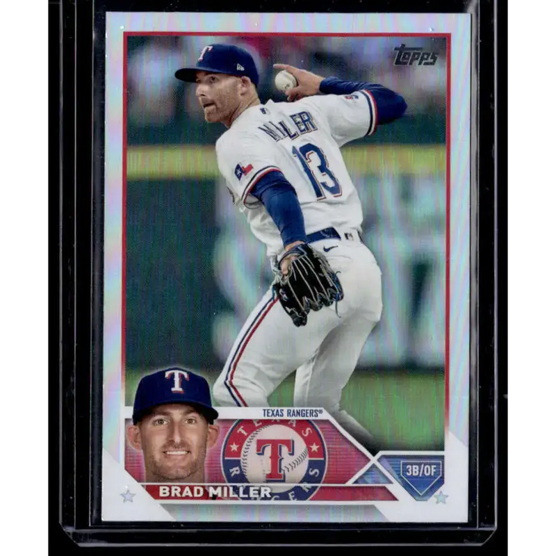 2023 Topps Rainbow Foil #319 Brad Miller NM-MT Texas Rangers Baseball Card - Baseball Card Single