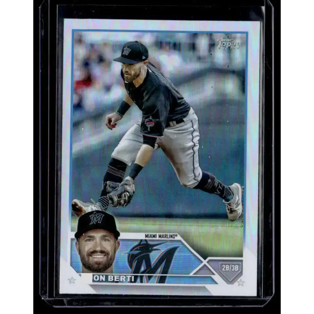 2023 Topps Rainbow Foil #72 Jon Berti NM-MT Miami Marlins Baseball Card - Baseball Card Single