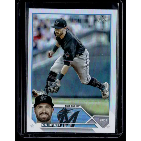 2023 Topps Rainbow Foil #72 Jon Berti NM-MT Miami Marlins Baseball Card - Baseball Card Single