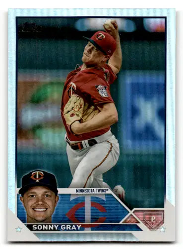 Sonny Gray baseball card with original gloss from 2023 Topps Rainbow Foil series