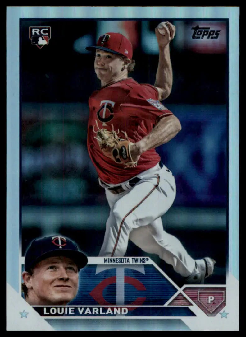 2023 Topps - Rainbow Foil Louie Varland 441 Minnesota Twins Baseball NM - Baseball Card Single