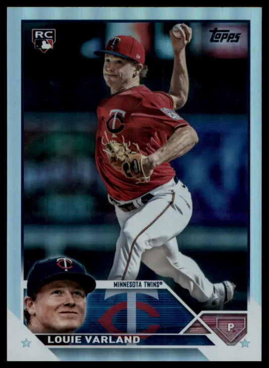 2023 Topps - Rainbow Foil Louie Varland 441 Minnesota Twins Baseball NM - Baseball Card Single