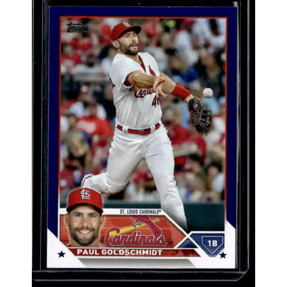 2023 Topps Royal Blue #100 Paul Goldschmidt NM-MT St. Louis Cardinals Baseball Card - Baseball Card Single