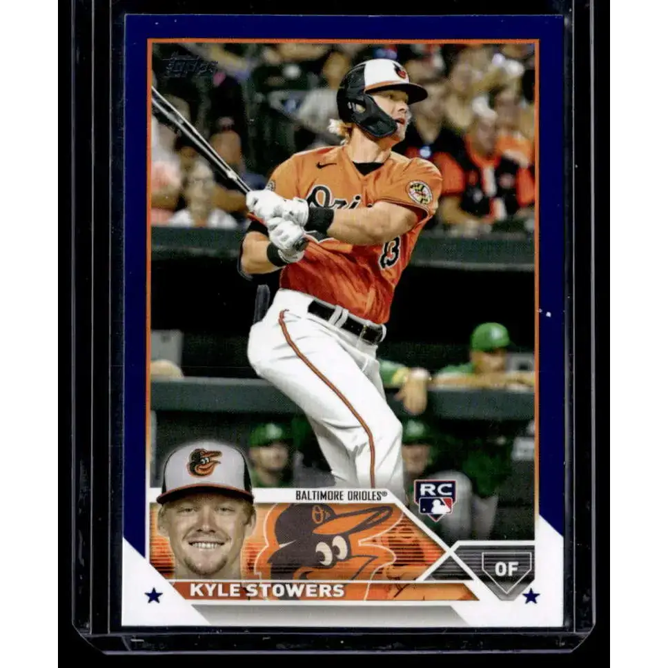 2023 Topps Royal Blue #156 Kyle Stowers NM-MT RC Rookie Baltimore Orioles Baseball Card - Baseball Card Single