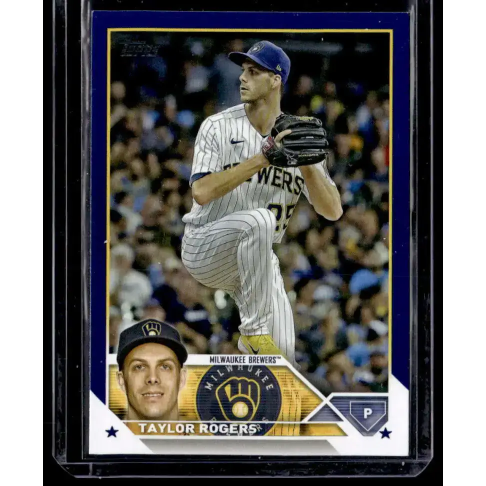 2023 Topps Royal Blue #233 Taylor Rogers NM-MT Milwaukee Brewers Baseball Card - Baseball Card Single