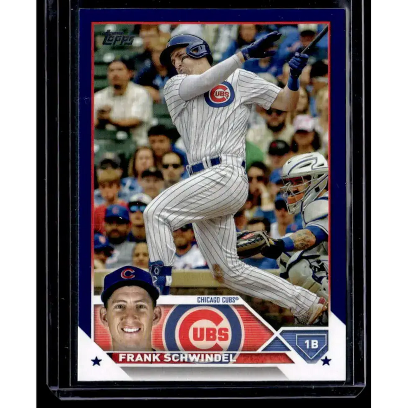 2023 Topps Royal Blue #249 Frank Schwindel NM-MT Chicago Cubs Baseball Card - Baseball Card Single