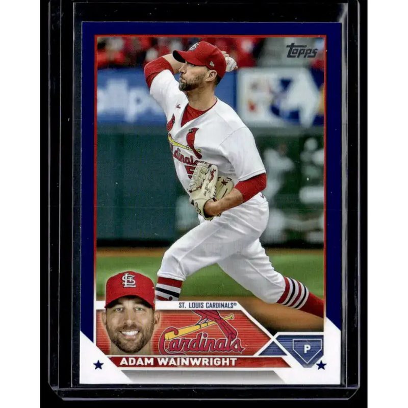 2023 Topps Royal Blue #39 Adam Wainwright NM-MT St. Louis Cardinals Baseball Card - Baseball Card Single