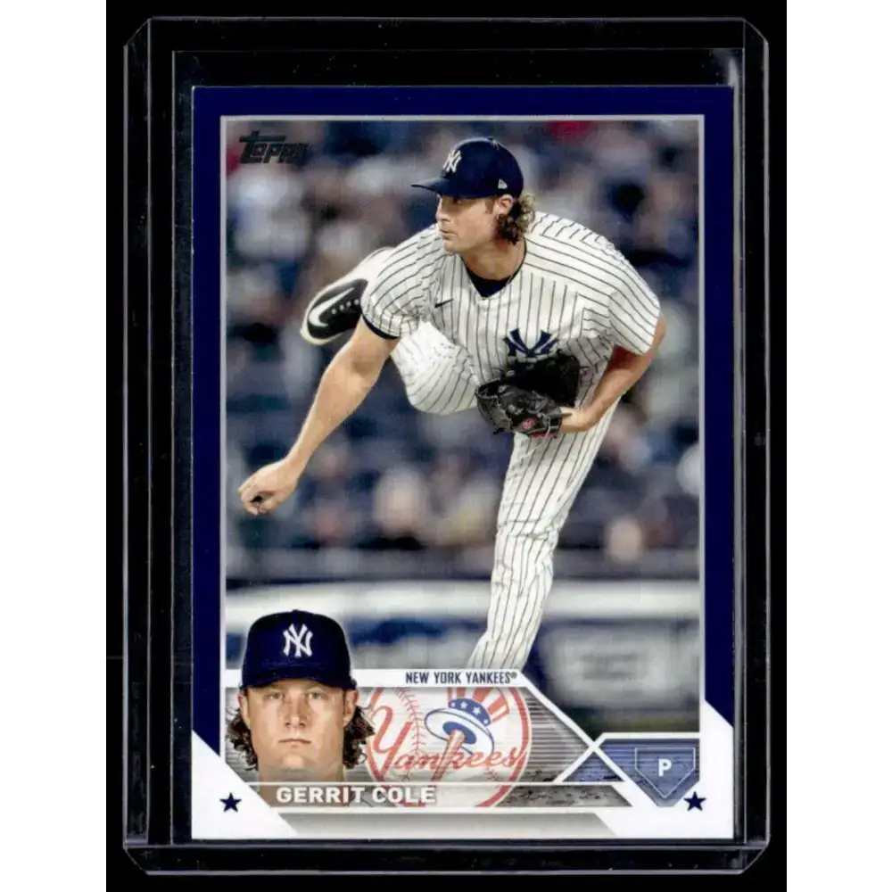 2023 Topps Royal Blue #45 Gerrit Cole NM-MT New York Yankees Baseball Card - Baseball Card Single