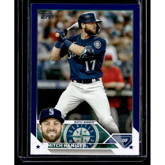 2023 Topps Royal Blue #49 Mitch Haniger NM-MT Seattle Mariners Baseball Card - Baseball Card Single