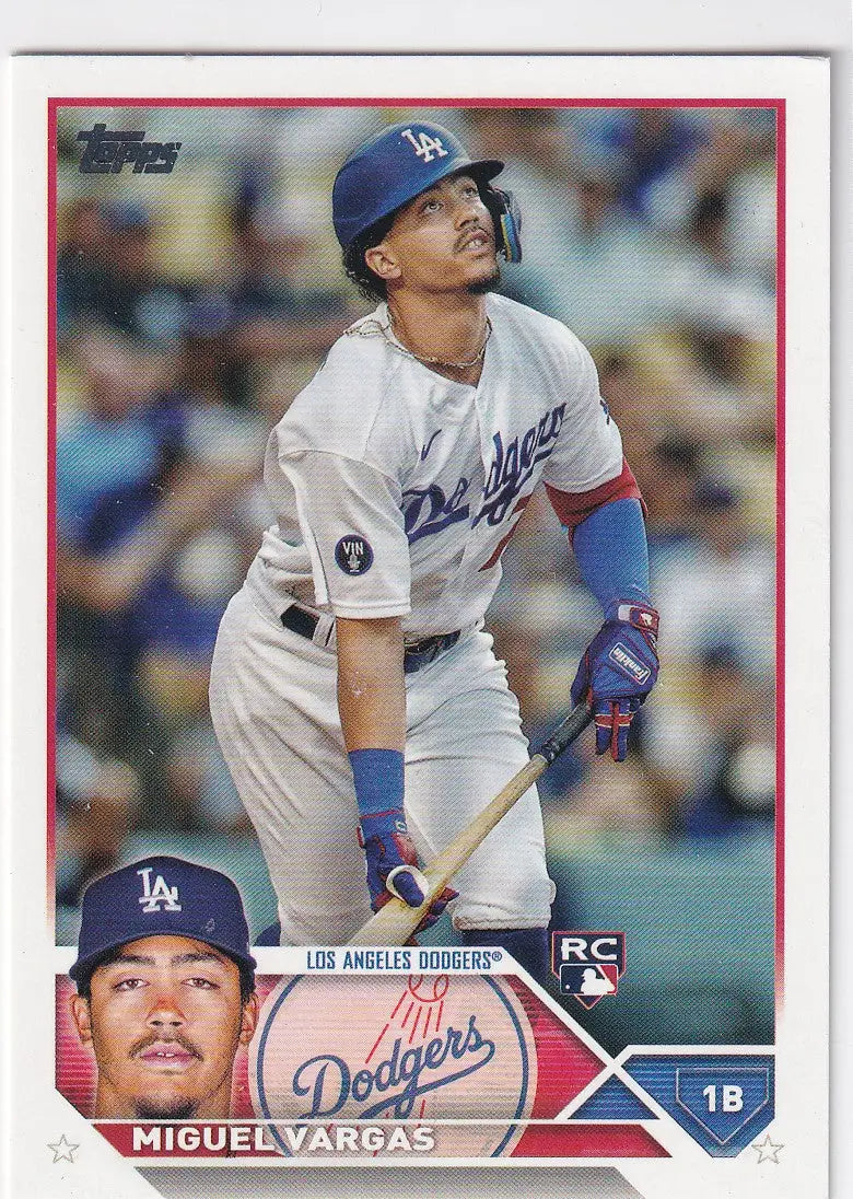 2023 TOPPS SERIES ONE #163 MIGUEL VARGAS- LOS ANGELES DODGERS - Baseball Card Single