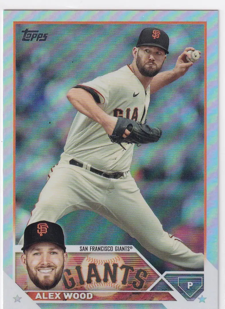 2023 TOPPS SERIES ONE #304 ALEX WOOD REFACTOR- SAN FRANCISCO GIANTS - Baseball Card Single