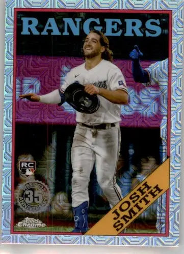 Baseball trading card featuring Josh Smith in Topps Series One Mojo Refractor