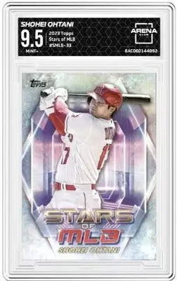 High-quality 2023 Topps Shohei Ohtani baseball card with Mint 9.5 rating