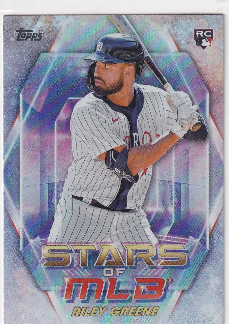 2023 TOPPS #SMLB-26 RILEY GREENE STARS OF MLB HOLO- DETROIT TIGERS - Baseball Card Single