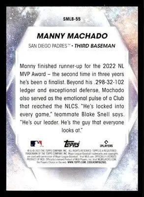 2023 Topps #SMLBC-55 Manny Machado Stars of MLB Chrome - Baseball Card Single