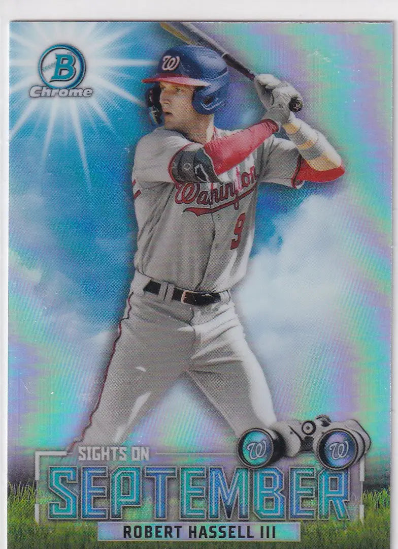 2023 TOPPS #SOS-13 ROBERT HASSELL SIGHT ON SEPT REFRACTOR- WASHINGTON NATIONALS - Baseball Card Single