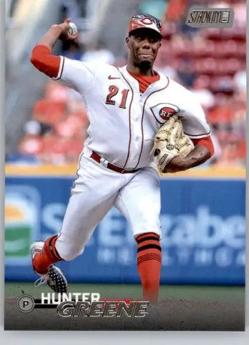2023 Topps Stadium Club #176 Hunter Greene NM-MT Reds ID:67901 - Baseball Card Single