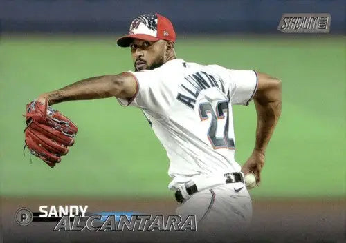 2023 Topps Stadium Club #4 Sandy Alcantara NM-MT Marlins ID:67578 - Baseball Card Single
