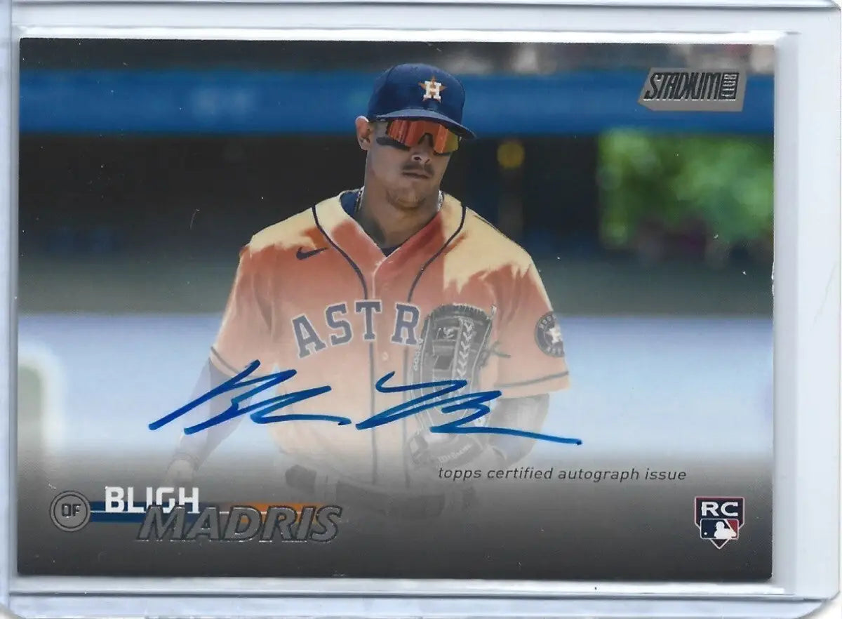 2023 Topps STADIUM CLUB Bligh Madris AUTOGRAPH ASTROS RC (d-20) - Baseball Card Single