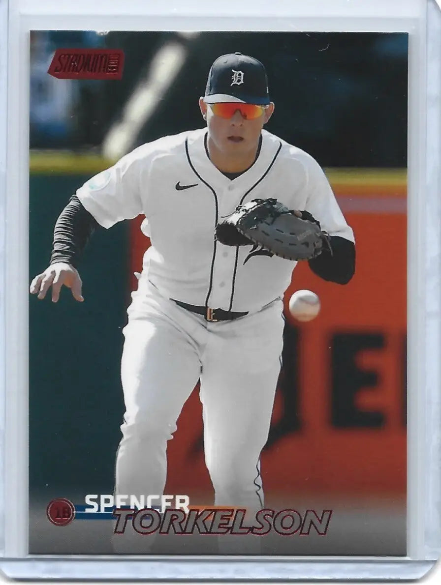2023 Topps Stadium Club Spencer Torkelson #288 Red Foil Detroit Tigers (d19) - Baseball Card Single