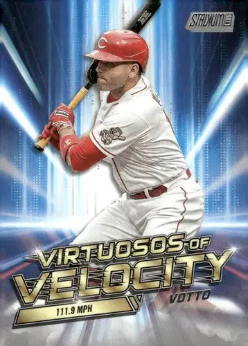 2023 Topps Stadium Club Virtuosos of Velocity #VV-22 Joey Votto NM-MT R ID:67930 - Baseball Card Single