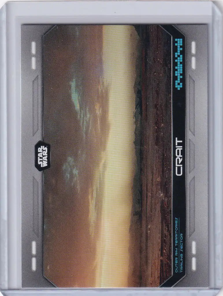 Scenic Star Wars landscape with sunset on 2023 Topps Star Wars Flagship card IG-23