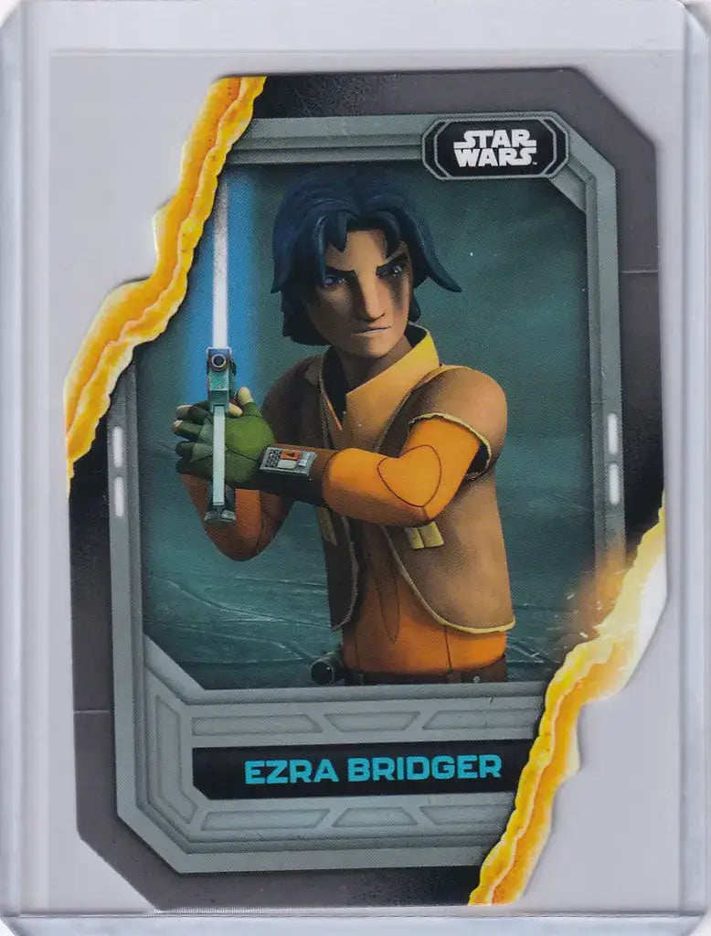 2023 Topps Star Wars Flagship Lightsaber Stylings Die-Cut #LS-10 Ezra Bridger