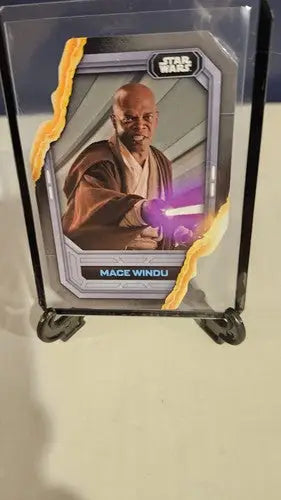 2023 TOPPS STAR WARS FLAGSHIP LIGHTSABER STYLINGS MACE WINDU #LS-7. 1a - Star Wars Card Single