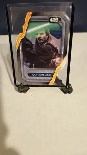 2023 TOPPS STAR WARS FLAGSHIP LIGHTSABER STYLINGS QUI-GON JINN #LS#6 1e - Star Wars Card Single