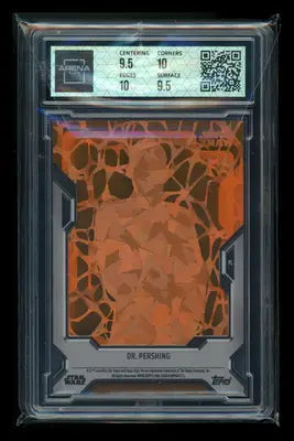2023 Topps Star Wars High-Tek Orange Diffractor Dr. Pershing 20/25 #27 AC 10 - Star Wars Card Single